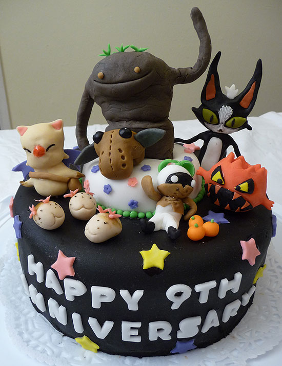 9th Anniversary FFXI Cake